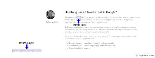 example of internal link