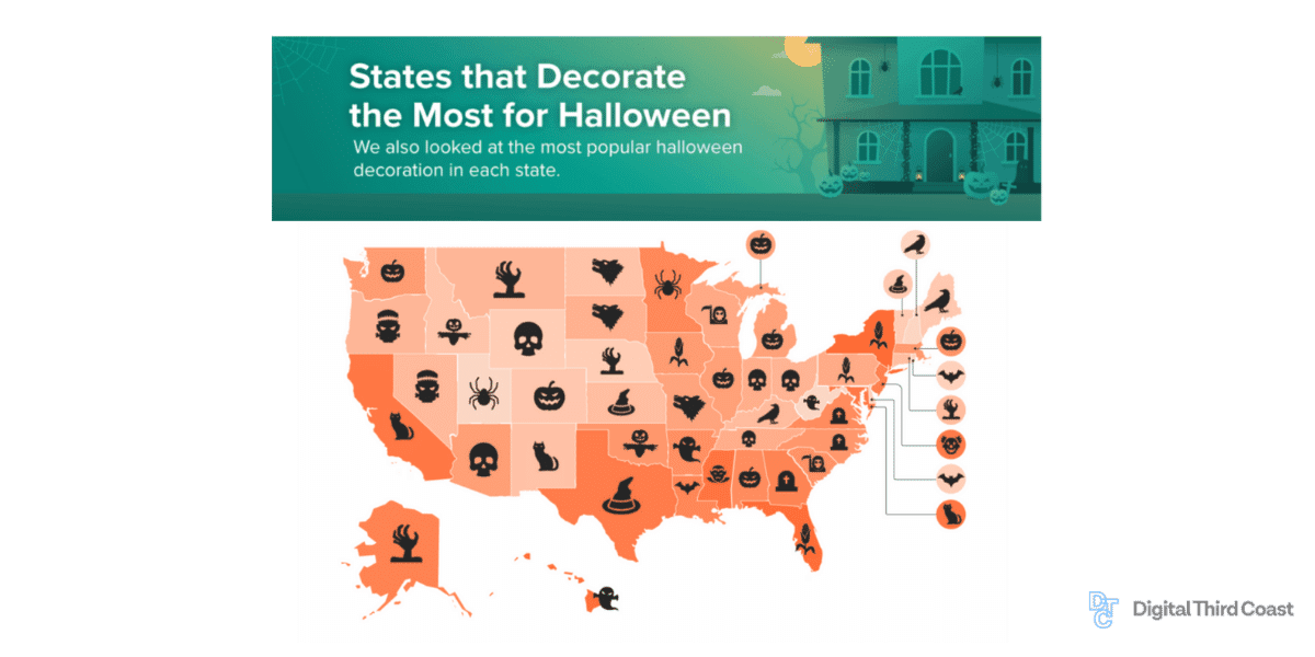 Most popular Halloween decor by state