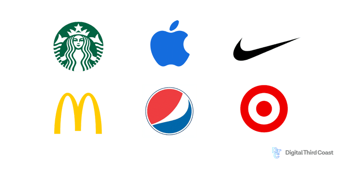 Well known brand logos